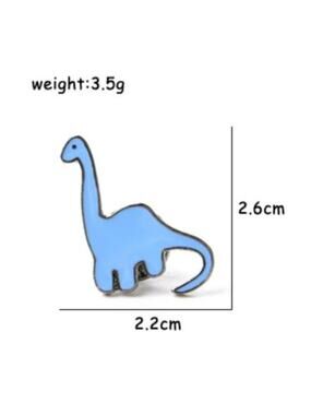 Blue Dinosaur Pin Brooch